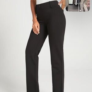 Betabrand classic dress pant yoga pants navy & black
